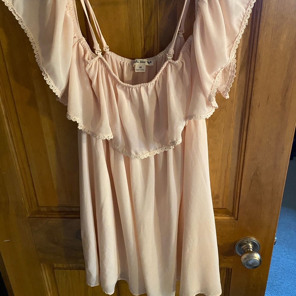 Boutique off shoulder ruffle dress